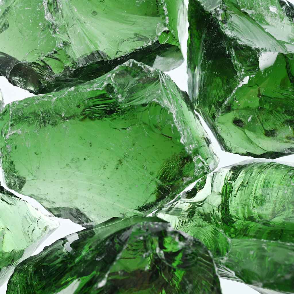 Gabion Rocks Glass Green 60-120 mm 25 kg