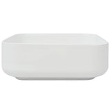 Basin Square Ceramic White 39x39x13.5 cm - Side View