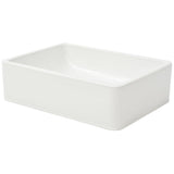 Basin Ceramic White 41x30x12 cm - Side View