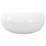 Basin Round Ceramic White 40x15 cm - 45-Degree Angle