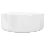 Basin Round Ceramic White 40x15 cm - 45-Degree Angle