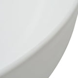 Basin Triangle Ceramic White 50.5x41x12 cm - Top-Down View