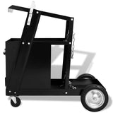 Welding Cart with 4 Drawers Black - Front View