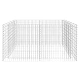 Gabion Raised Bed Steel 180x90x100 cm Silver