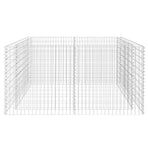 Gabion Raised Bed Steel 180x90x100 cm Silver