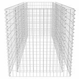 Gabion Raised Bed Steel 180x90x100 cm Silver