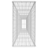Gabion Wall with Cover Galvanised Steel 600x50x100 cm