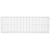 Gabion Wall with Cover Galvanised Steel 600x50x200 cm - Side View