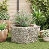Hexagonal Gabion Raised Bed 100x90x50 cm - Side View