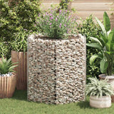 Hexagonal Gabion Raised Bed 100x90x100 cm - Side View