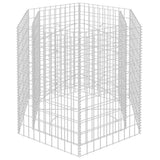 Hexagonal Gabion Raised Bed 100x90x100 cm - Top-Down View