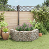 Hexagonal Gabion Raised Bed 160x140x50 cm