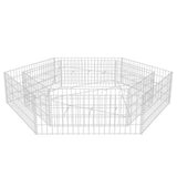 Hexagonal Gabion Raised Bed 200x173x40 cm - Front View