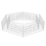 Hexagonal Gabion Raised Bed 200x173x40 cm