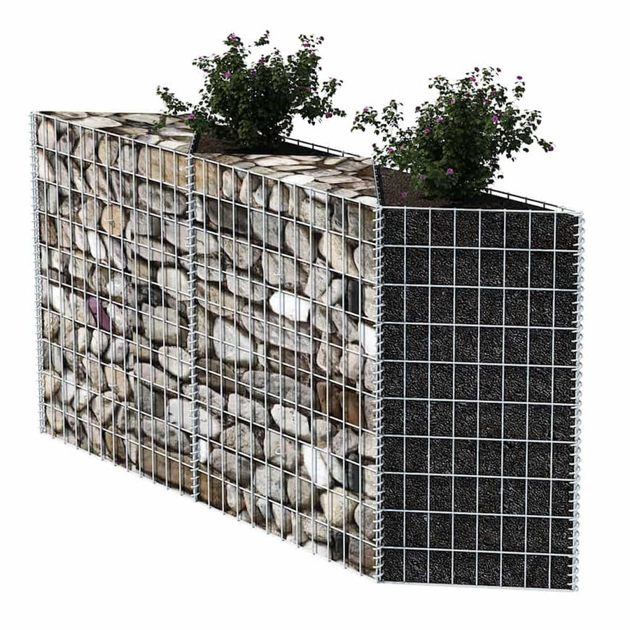 Gabion Basket Galvanised Steel 120x30x100 cm