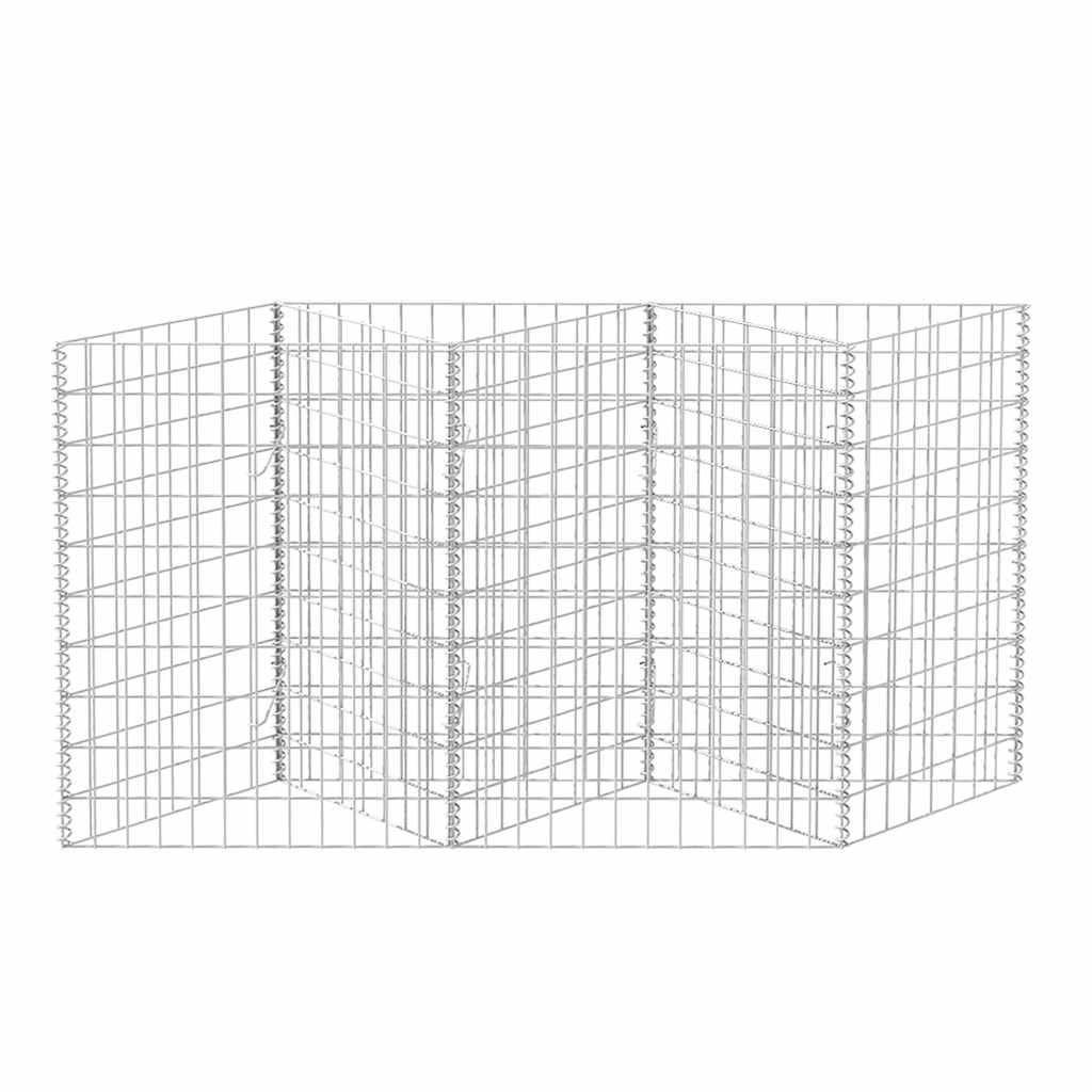 Gabion Basket Galvanised Steel 120x30x100 cm