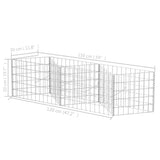 Gabion Basket Galvanised Steel 120x30x50 cm - Close-Up Angle