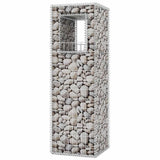 Gabion Basket Posts/Planters 2 pcs Steel 50x50x160 cm - Top-Down View