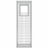 Gabion Basket Posts/Planters 2 pcs Steel 50x50x160 cm - 45-Degree Angle