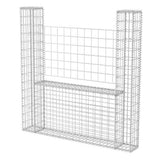 Gabion Basket U-Shape Galvanised Steel 160x20x150 cm - Front View