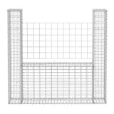 Gabion Basket U-Shape Galvanised Steel 160x20x150 cm - Top-Down View