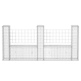 Gabion Basket U-Shape Galvanised Steel 240x20x100 cm