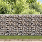Gabion Basket Galvanised Steel 200x30x100 cm - Side View