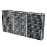Gabion Basket Galvanised Steel 200x30x100 cm - Rear View