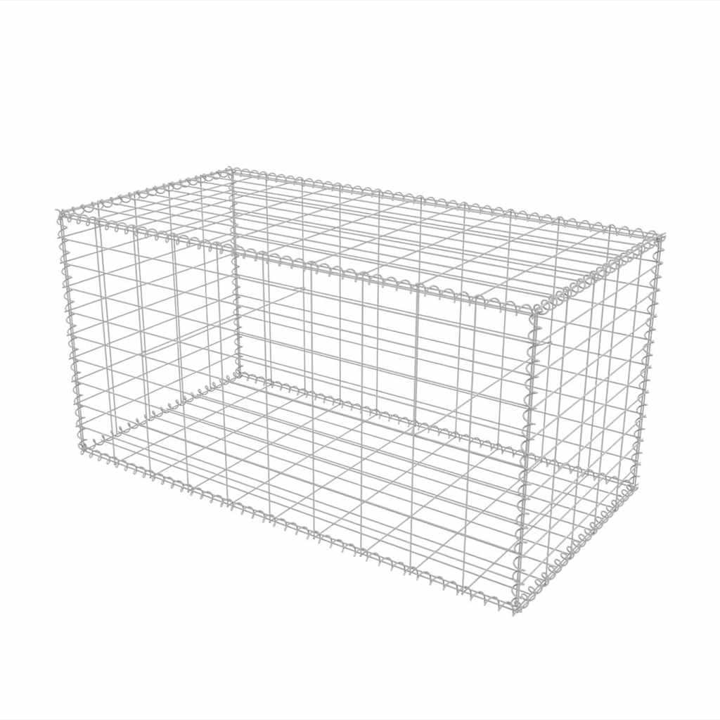 Gabion Basket Galvanised Steel 100x50x50 cm