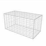 Gabion Basket Galvanised Steel 100x50x50 cm - Front View