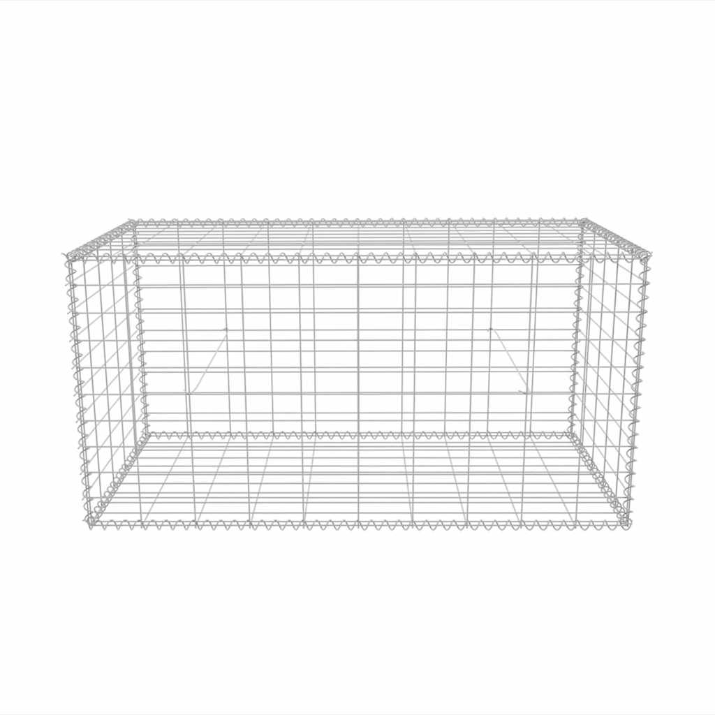 Gabion Basket Galvanised Steel 100x50x50 cm
