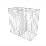 Gabion Basket Galvanised Steel 100x50x100 cm - Front View