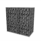 Gabion Basket Galvanised Steel 100x50x100 cm - Side View
