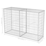 Gabion Basket Galvanised Steel 150x50x100 cm - Close-Up Angle