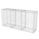 Gabion Basket Galvanised Steel 200x50x100 cm - Front View