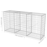 Gabion Basket Galvanised Steel 200x50x100 cm - Close-Up Angle