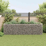 Gabion Raised Bed Steel 360x90x100 cm - Side View