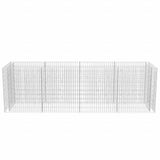 Gabion Raised Bed Steel 360x90x100 cm - Top-Down View