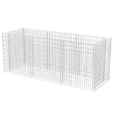 Gabion Raised Bed Steel 270x90x100 cm - Front View