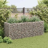 Gabion Raised Bed Steel 270x90x100 cm - Side View