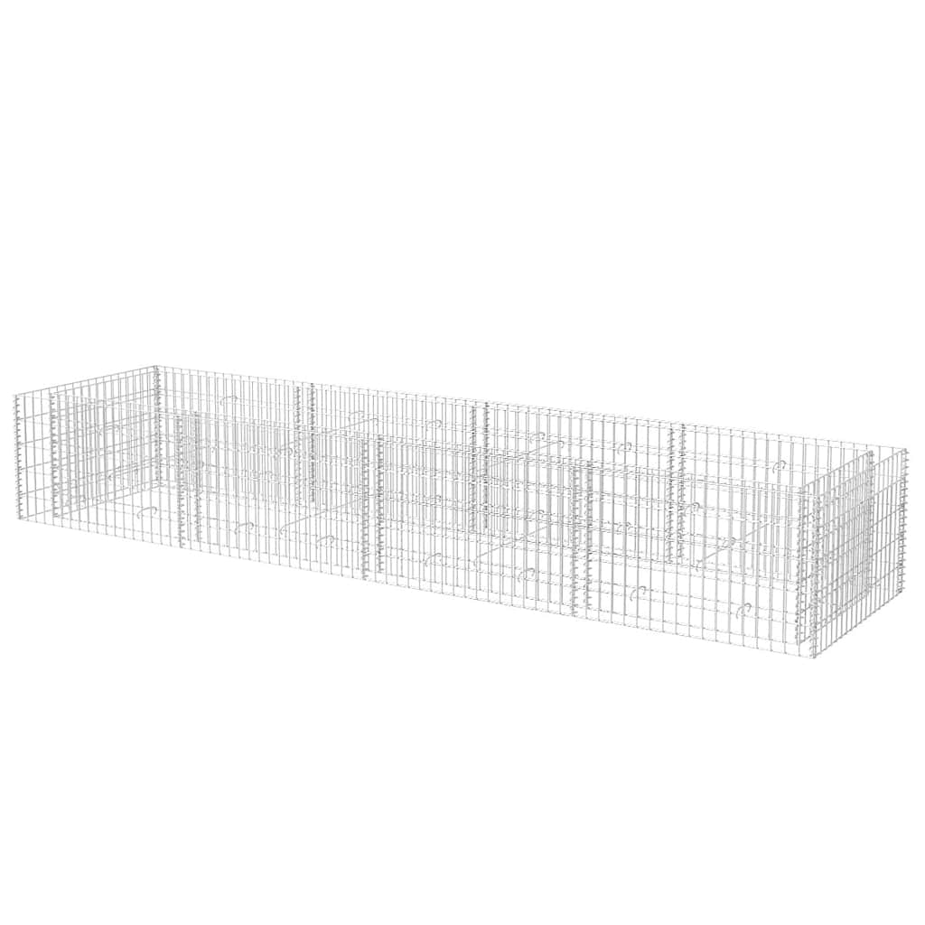 Gabion Raised Bed Steel 360x90x50 cm