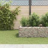 Gabion Raised Bed Steel 360x90x50 cm - Top-Down View