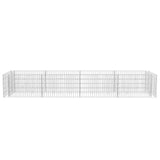 Gabion Raised Bed Steel 360x90x50 cm - 45-Degree Angle