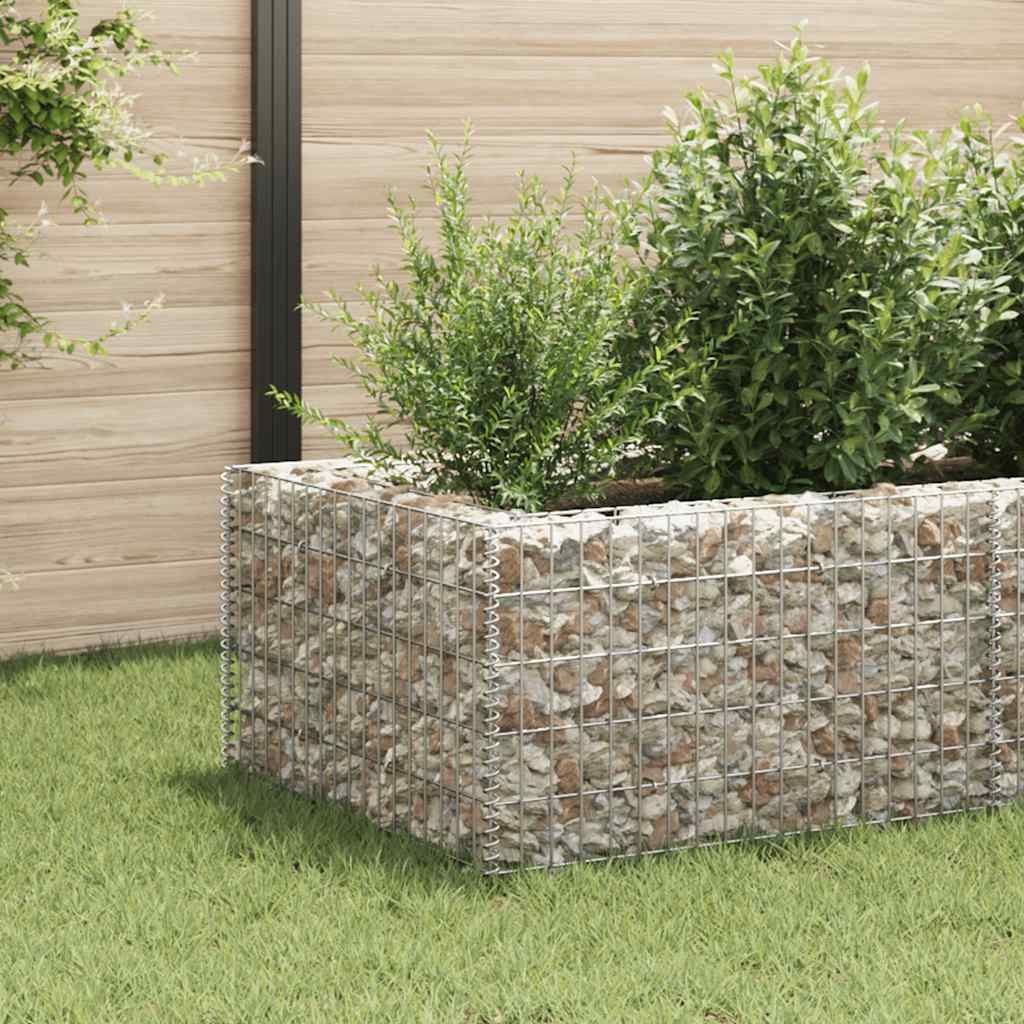 Gabion Raised Bed Steel 360x90x50 cm