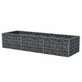 Gabion Raised Bed Steel 270x90x50 cm - Side View