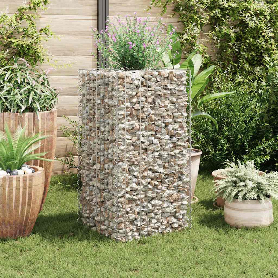 Gabion Raised Bed Steel 50x50x100 cm