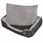 Dog Bed with Padded Cushion Size M Black