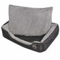 Dog Bed with Padded Cushion Size XXL Black