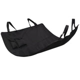 Pet Rear Car Seat Cover 148x142 cm Black - Front View