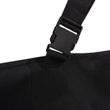 Pet Rear Car Seat Cover 148x142 cm Black - Top-Down View